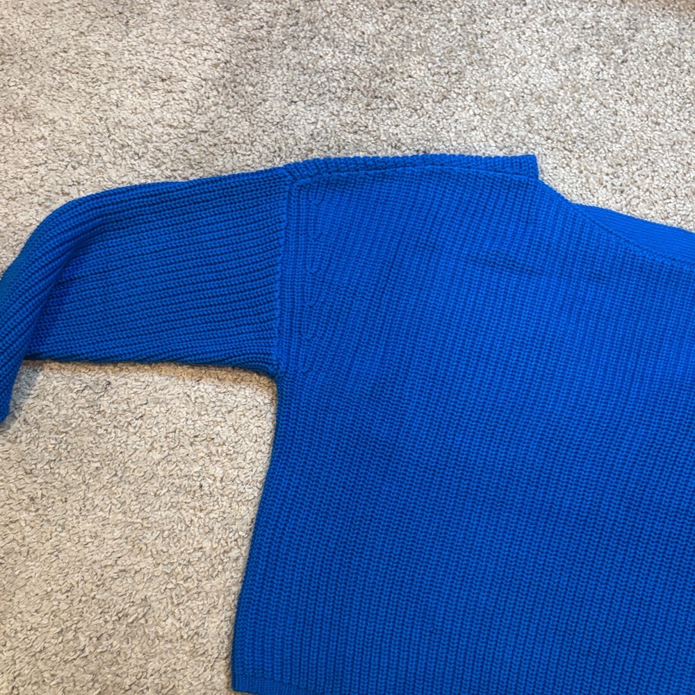 Bar III Vibrant Blue Crew Neck Sweater - Picture 2 of 7